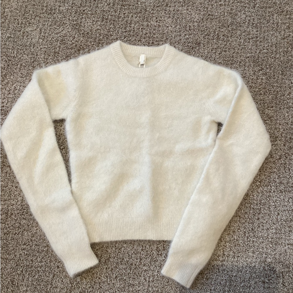 Skims Women's Cream Alpaca Sweater